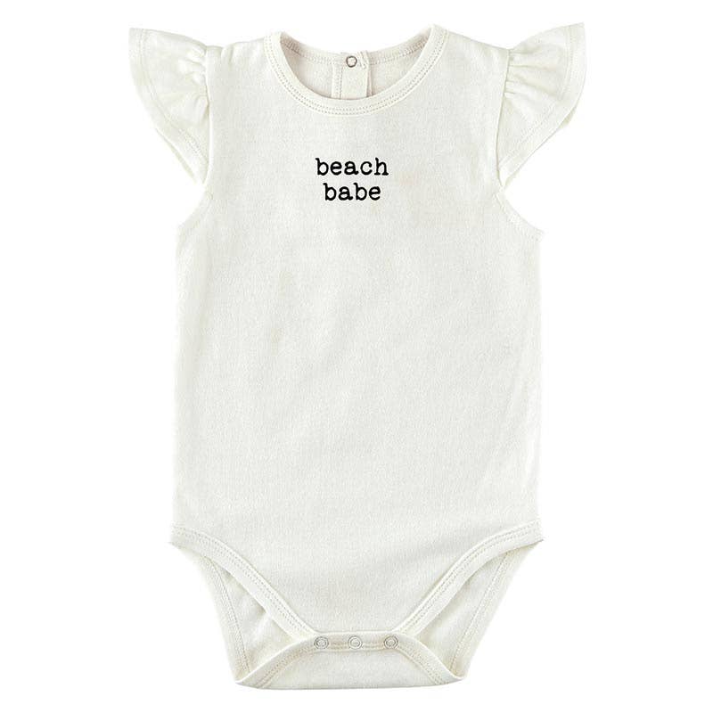 Ruffle Sleeve Snapshirt - Beach Babe