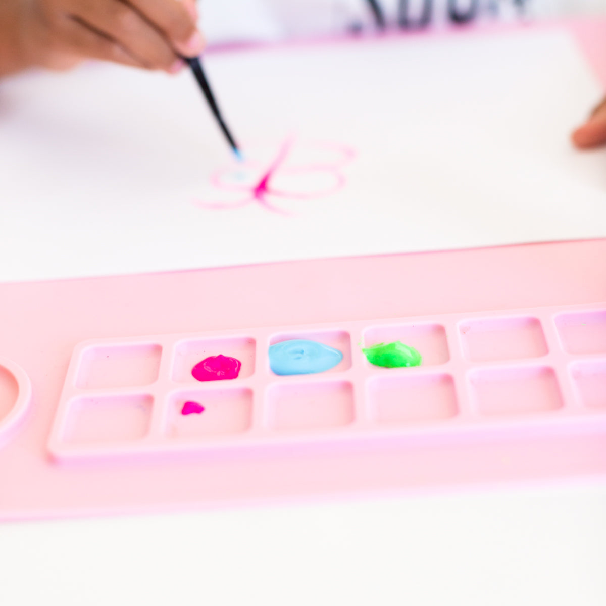 Silicone Activity Painting Mat Pink