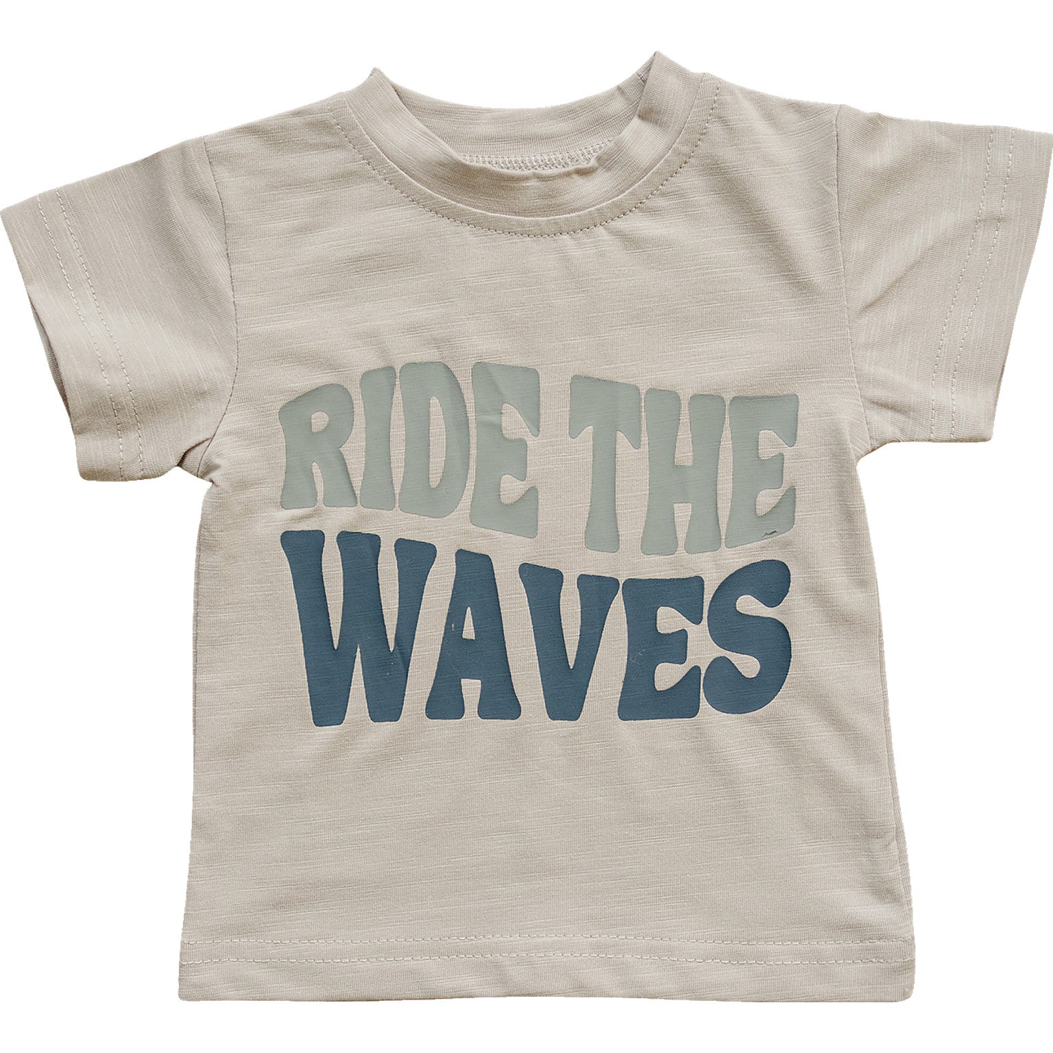 Ride The Waves Tee for boys and girls Beach Summer outfit at MKS Miminoo