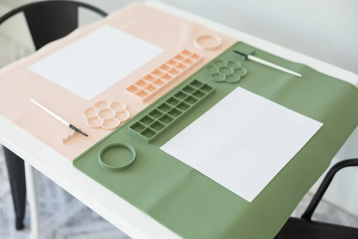 Silicone Activity Painting Mat MKS Miminoo™ Sage - MKS Miminoo
