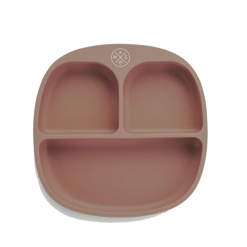 Silicone suction plate - Taupe - MKS Miminoo