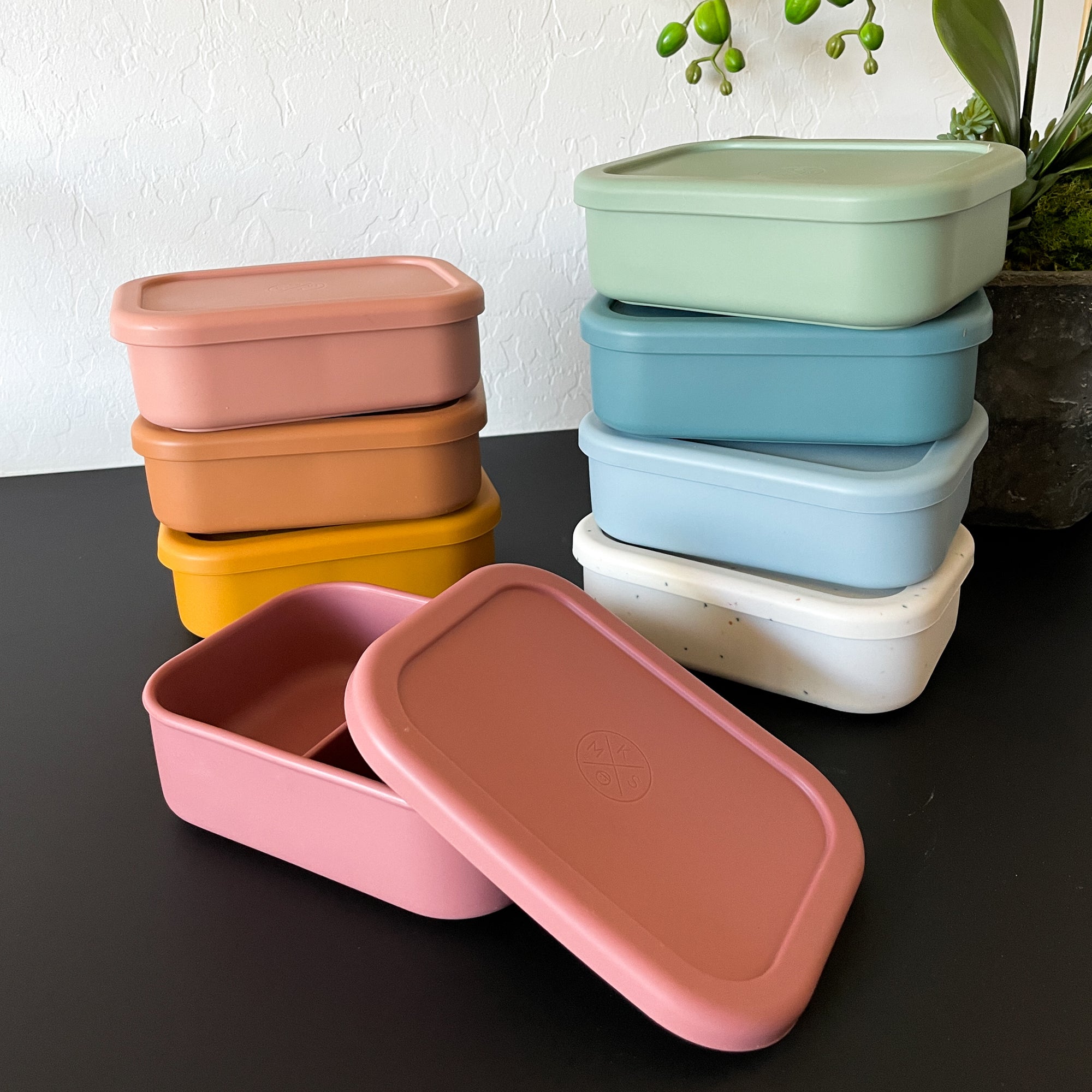Bento lunch dinnerware silicone for kids and adults on the go outdoor safe unbreakable mks miminoo arizona usa 