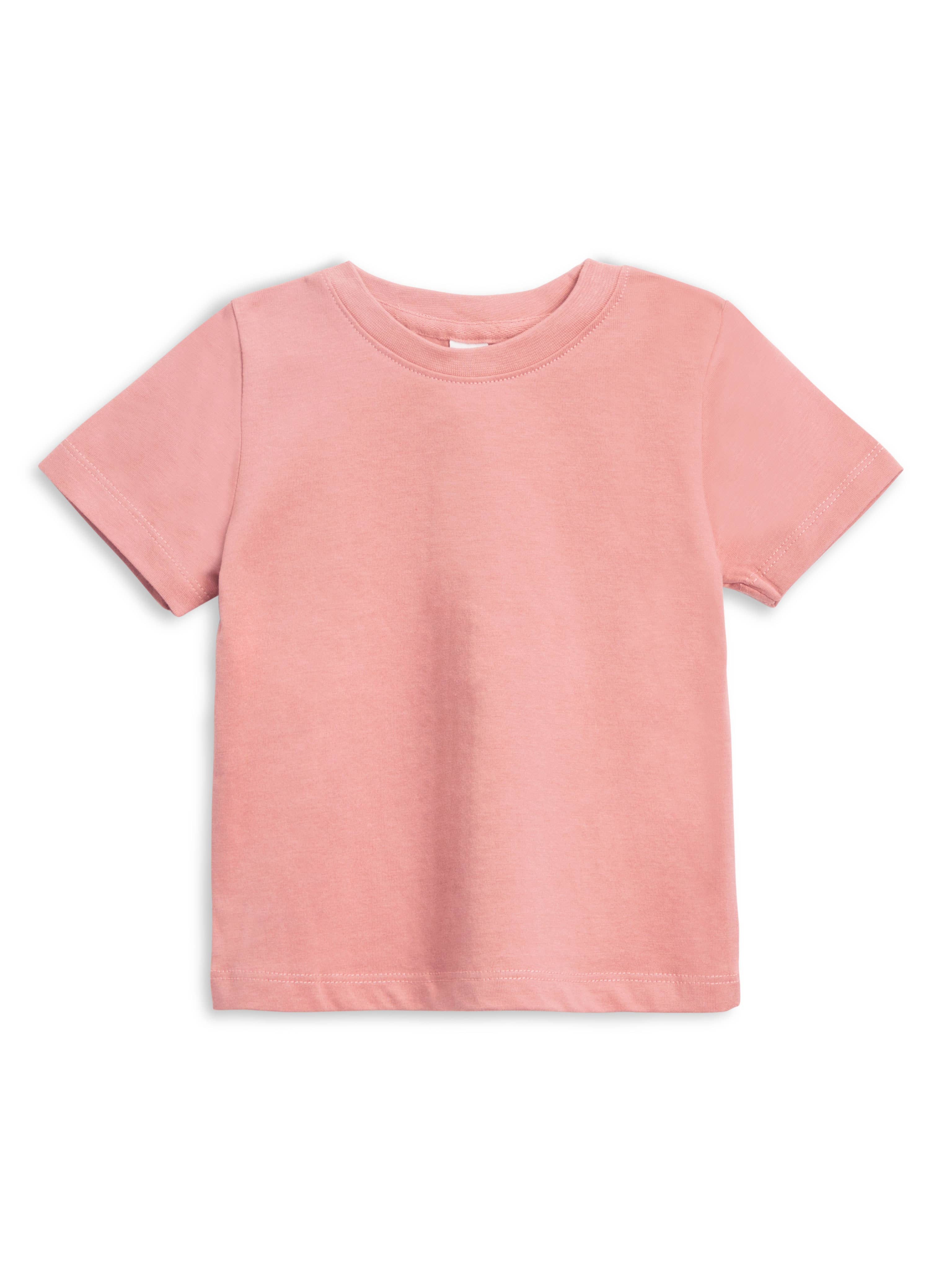 Organic Baby and Kids Classic Crew Neck Tee - Rose