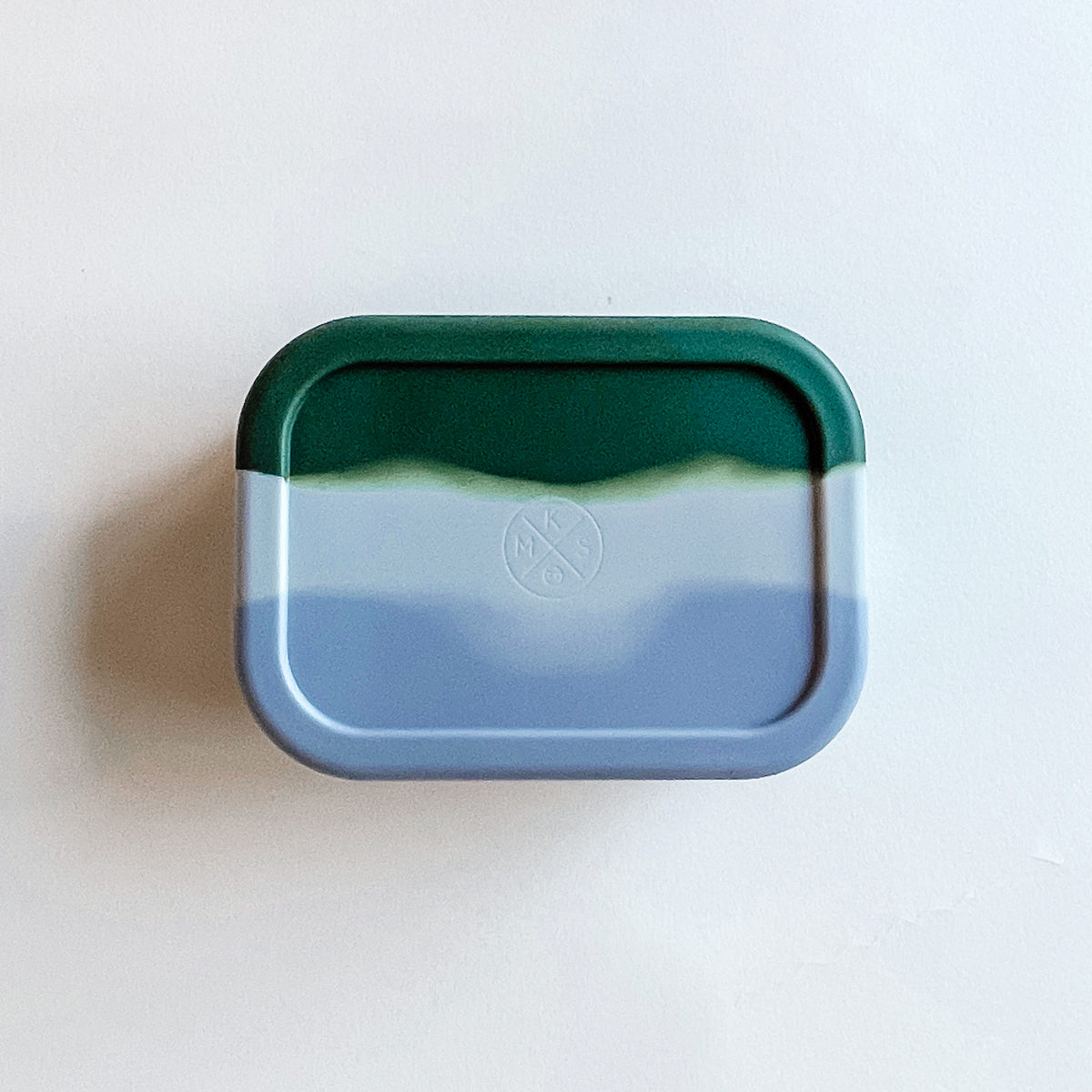 Durable silicone bpa free lunch bento box for kids and adults by MKS Miminoo Gilbert Arizona USA marble effect flagstaff green and grey for boys and girls lunch on the go