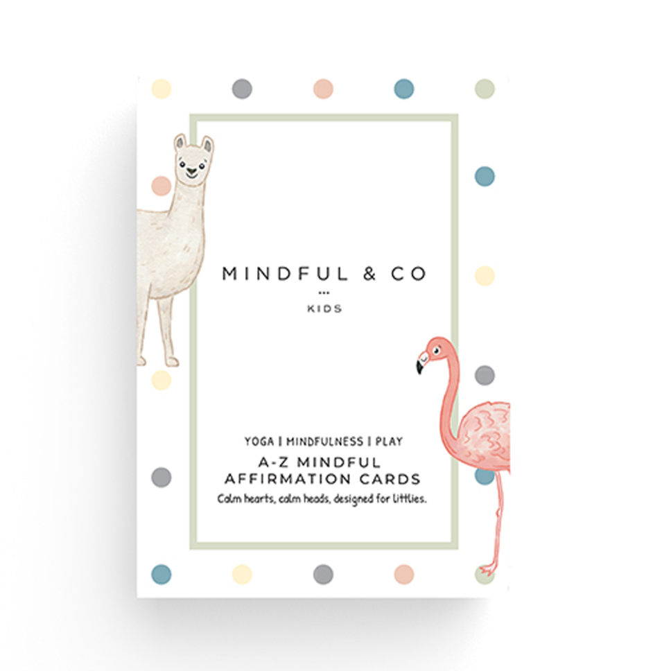 AZ alphabet mindful affirmation cards for kids calm children mks miminoo