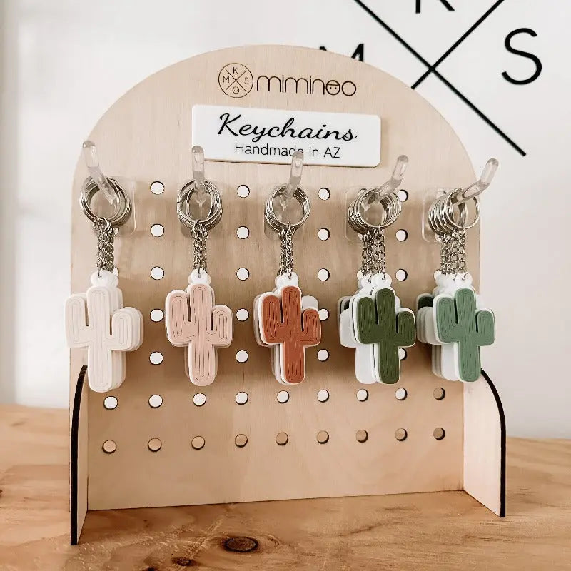 Acrylic Handmade Keychain/Name Tag Cactus - MKS Miminoo