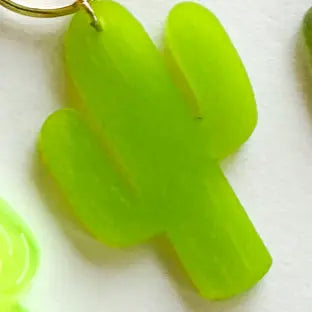 Acrylic Keychain Frosted Cactus Miminoo Jewelry