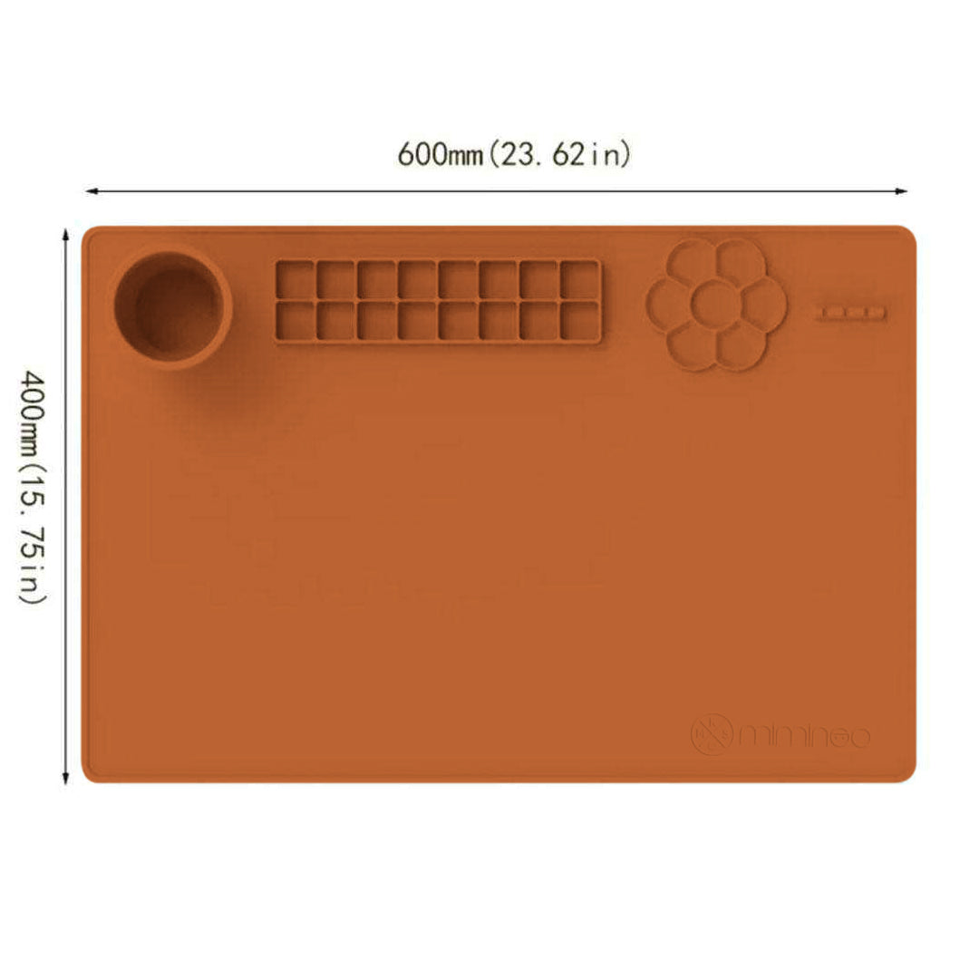 Silicone Activity Painting Mat Terracotta for kids and adults MKS Miminoo™