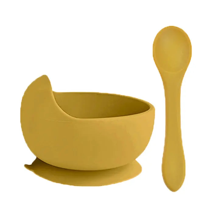 Baby & Toddler Feeding Bowl Set - Mustard - MKS Miminoo