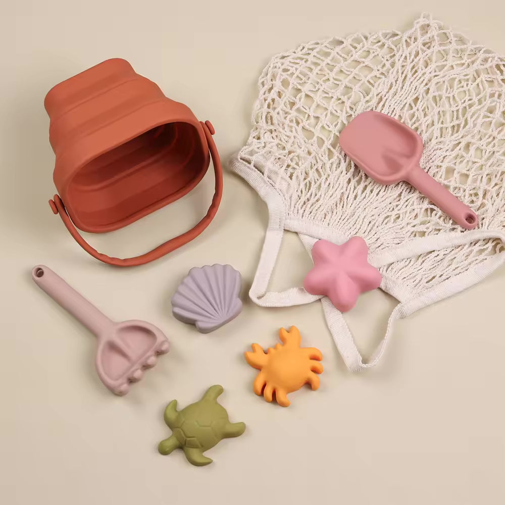 Silicone Kids Beach Water Travel Toys Foldable Set Molds MKS Miminoo