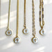 Miminoo 18K gold plated cactus charm necklace with adjustable chain – minimalist boho jewelry