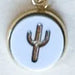Cactus 18K Gold Plated Charm Necklace - Summer Pastel tones Miminoo Jewelry