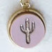 Cactus 18K Gold Plated Charm Necklace - Summer Pastel tones Miminoo Jewelry