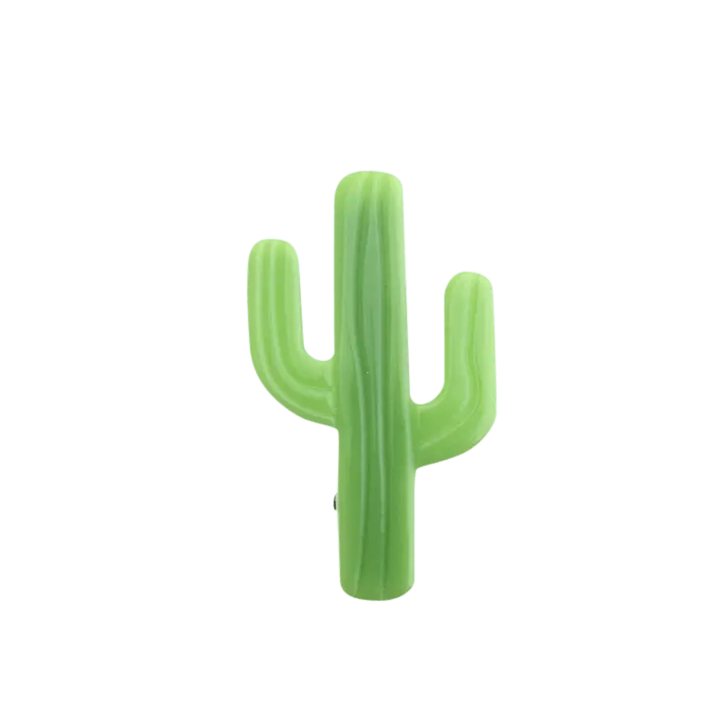 Cactus Acetate Barrette Hair Clip for Fall, Lime Green Miminoo