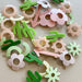 Cactus Acetate Barrette Hair Clip for Fall, Moss Green Miminoo