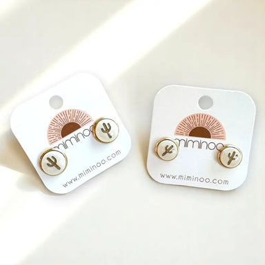 Cactus Stud Earrings Miminoo Jewelry