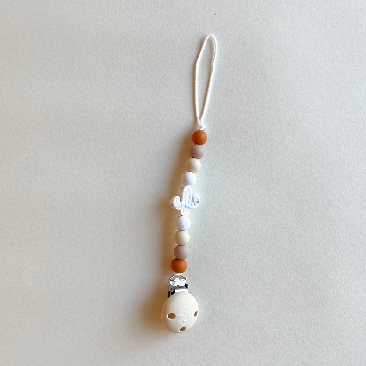 Pacifier clip & Teether Holder Cactus