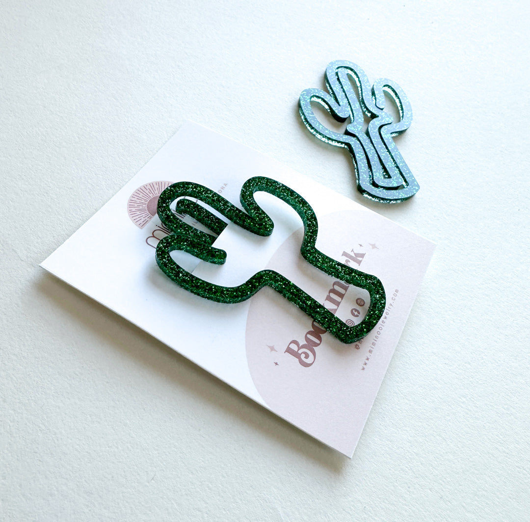 Cactus Acrylic Bookmark