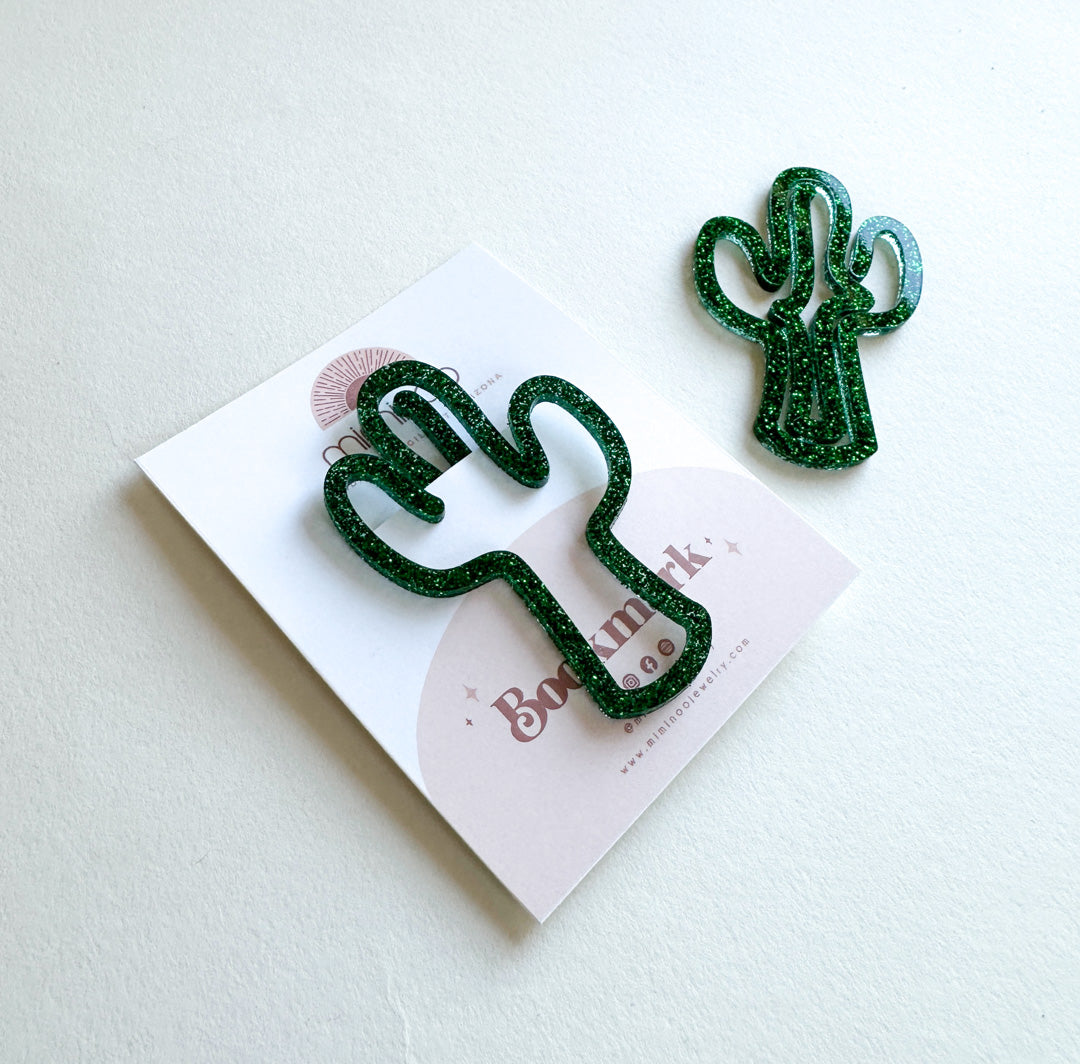 Cactus Acrylic Bookmark