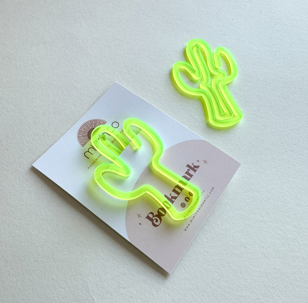 Cactus Acrylic Bookmark