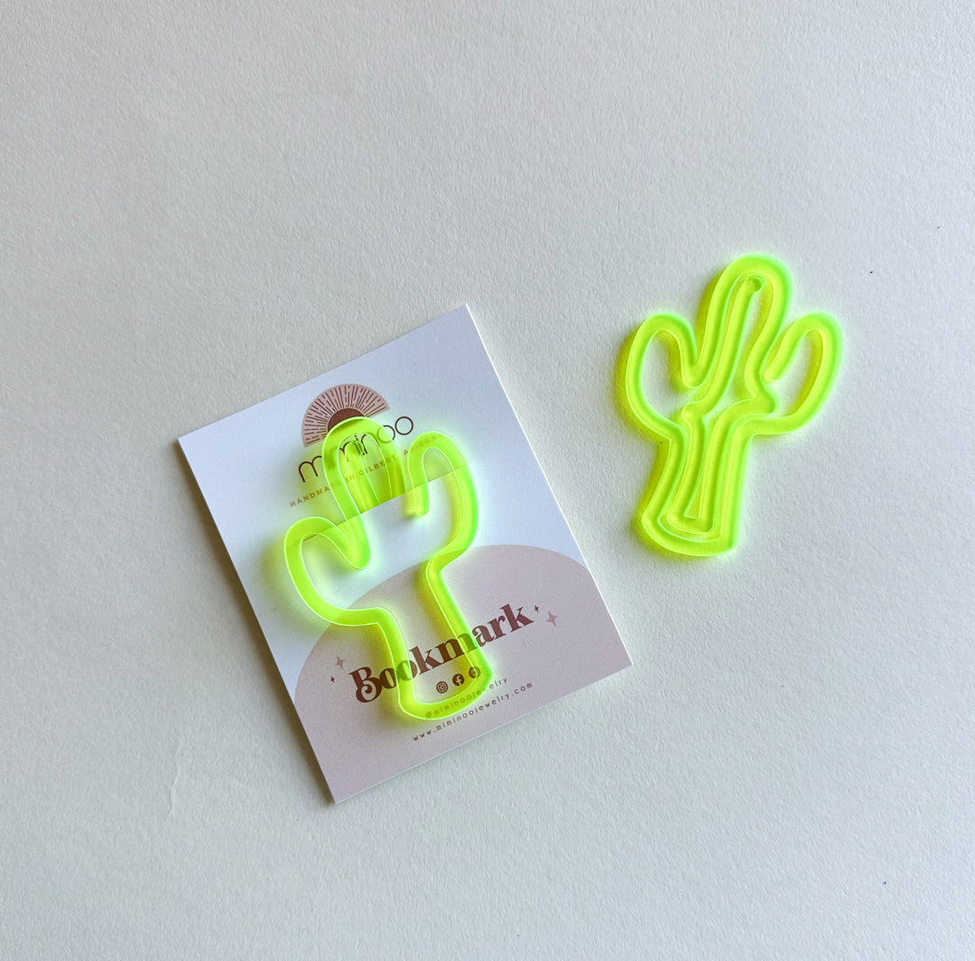 Cactus Acrylic Bookmark