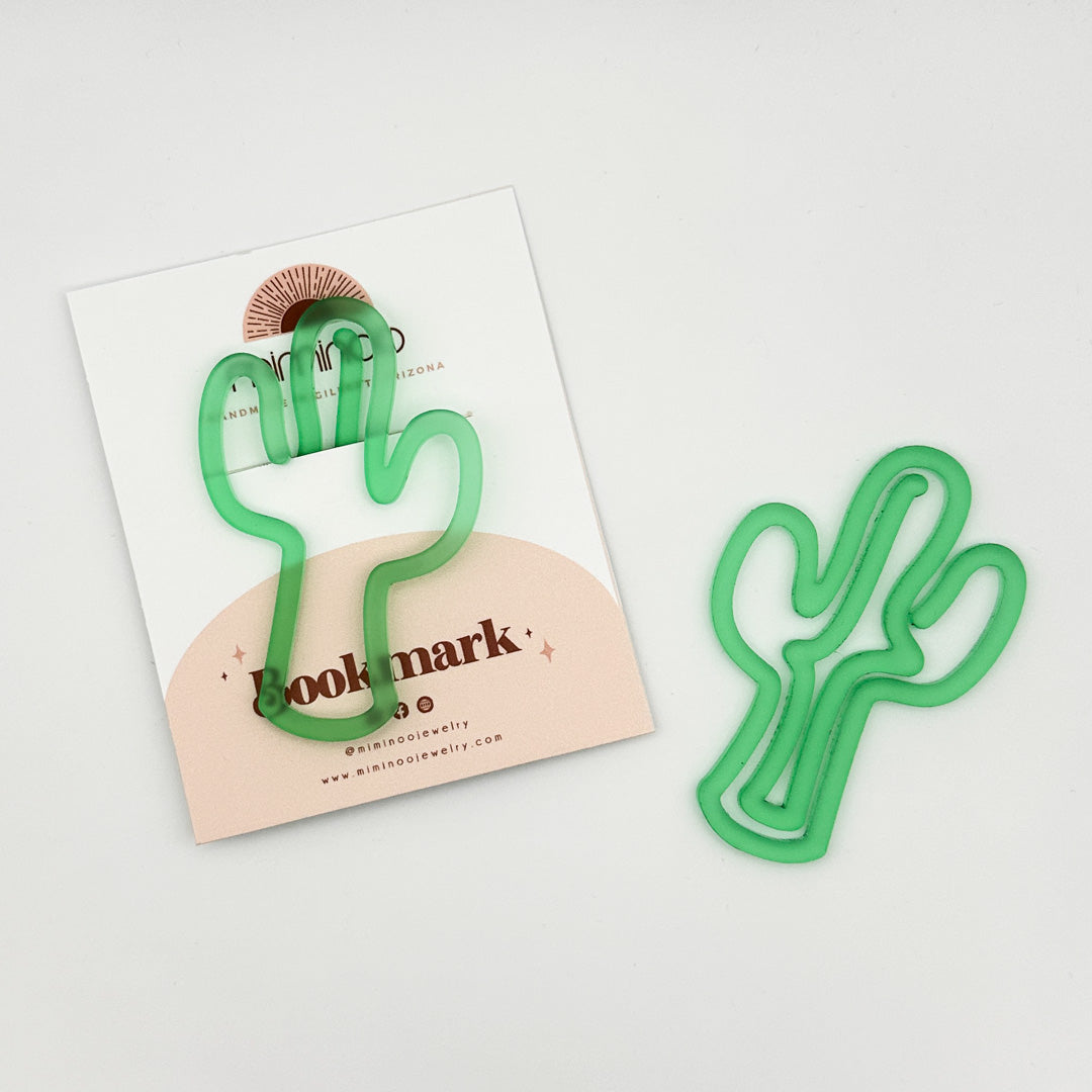 Cactus Acrylic Bookmark