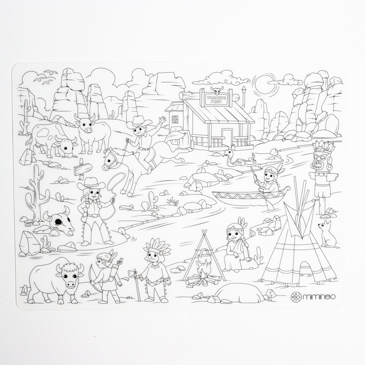 Erasable Silicone Coloring Individual Mat