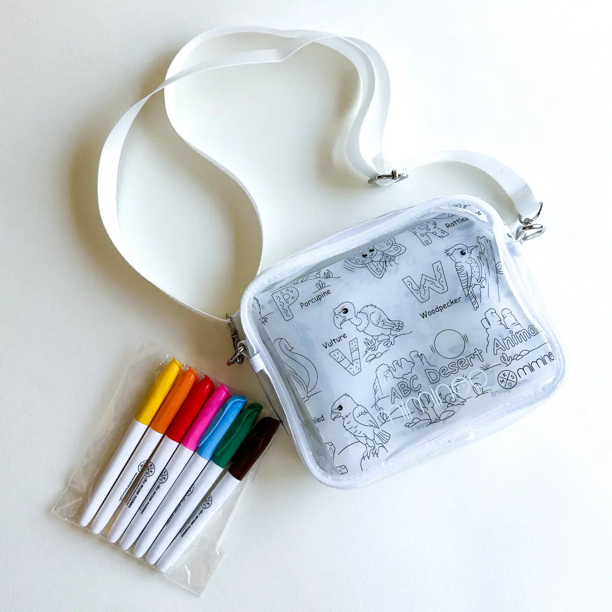 Crossbody Clear Purse with Removable Shoulder Strap MKS MIMINOO