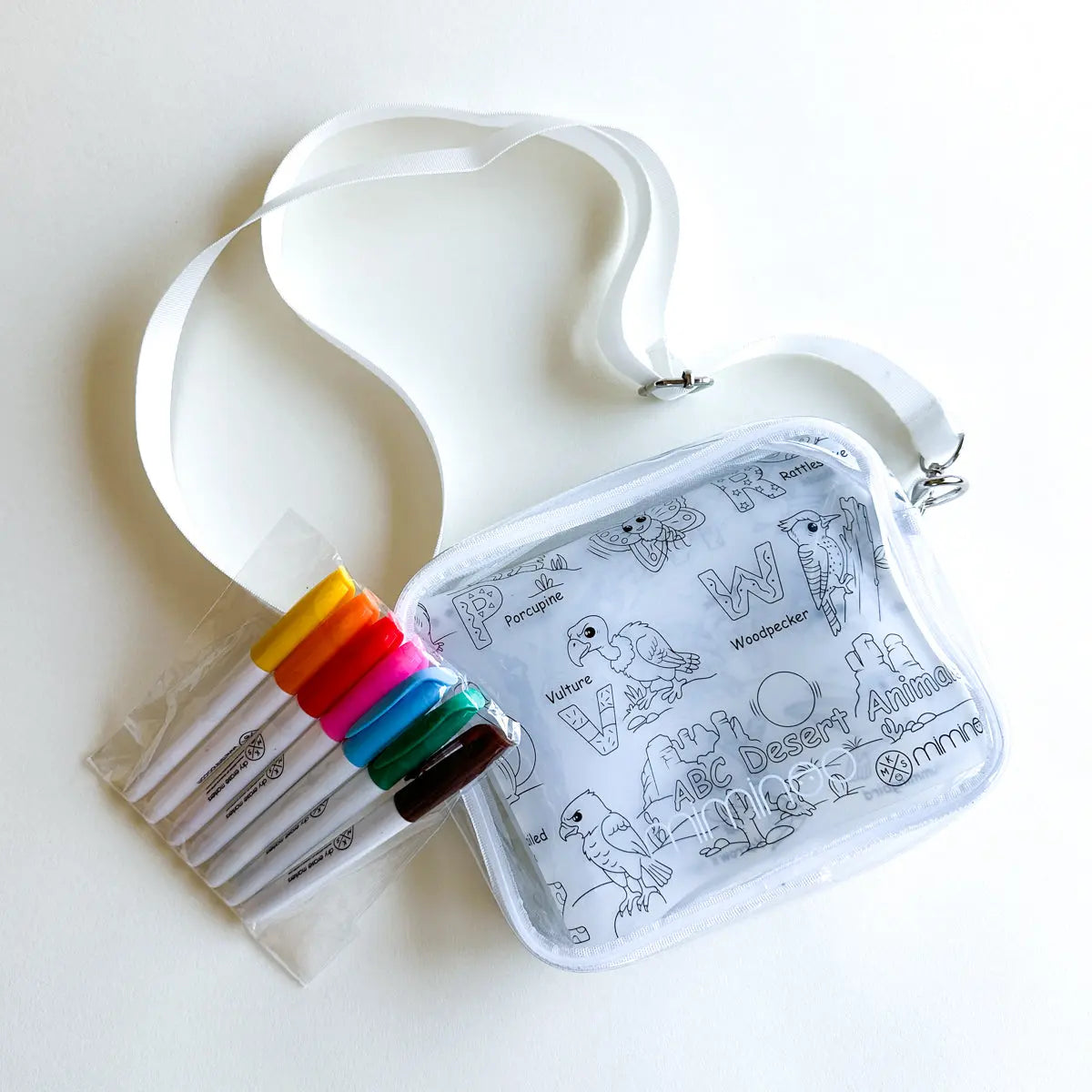 Crossbody Clear Purse with Removable Shoulder Strap MKS MIMINOO