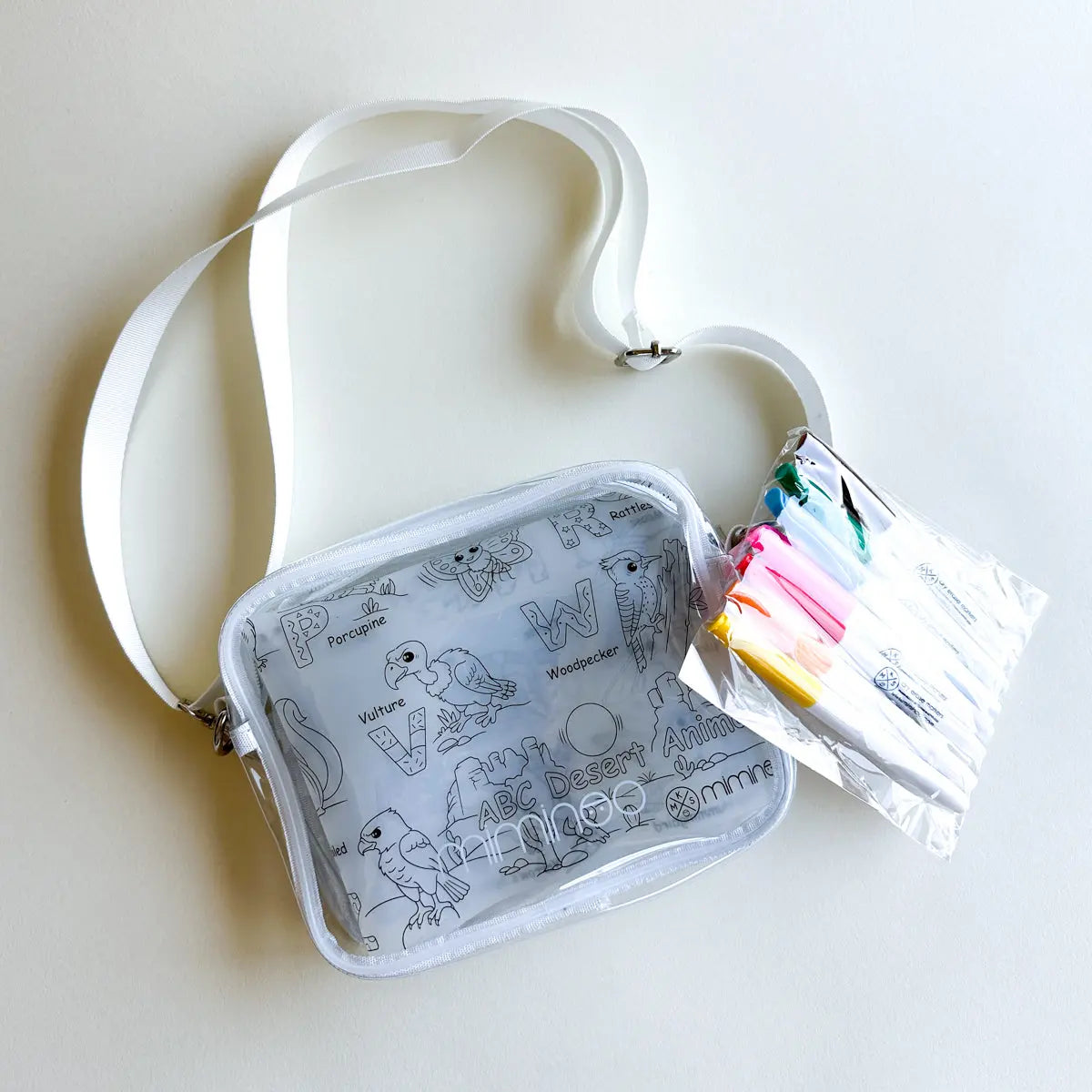 Crossbody Clear Purse with Removable Shoulder Strap MKS MIMINOO