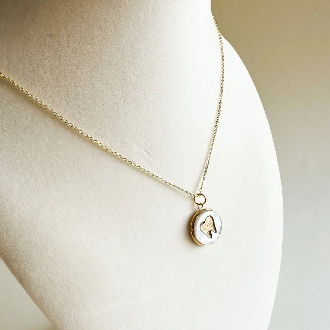 Custom Dentist 18K Gold Plated Charm Necklace