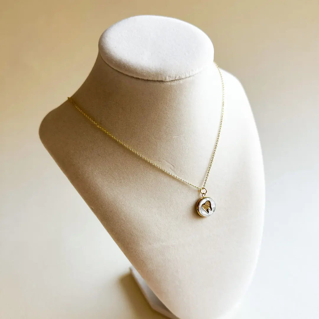 Custom Dentist 18K Gold Plated Charm Necklace