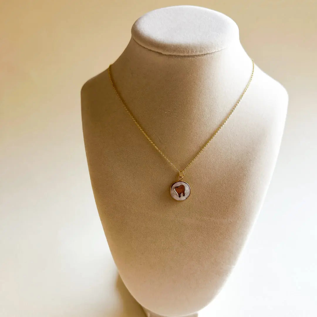 Custom Dentist 18K Gold Plated Charm Necklace