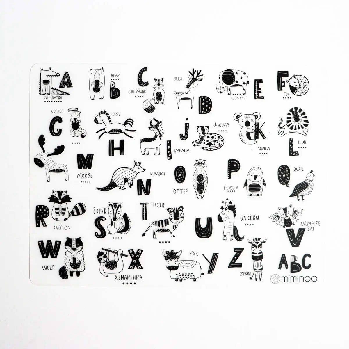 Erasable Silicone Coloring - Single Mat MKS MIMINOO