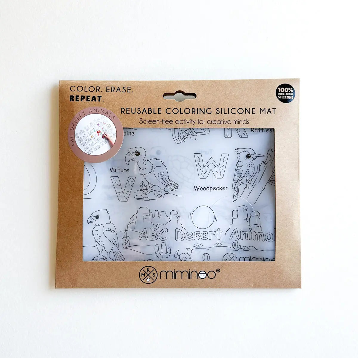 Erasable Silicone Coloring - Single Mat MKS MIMINOO