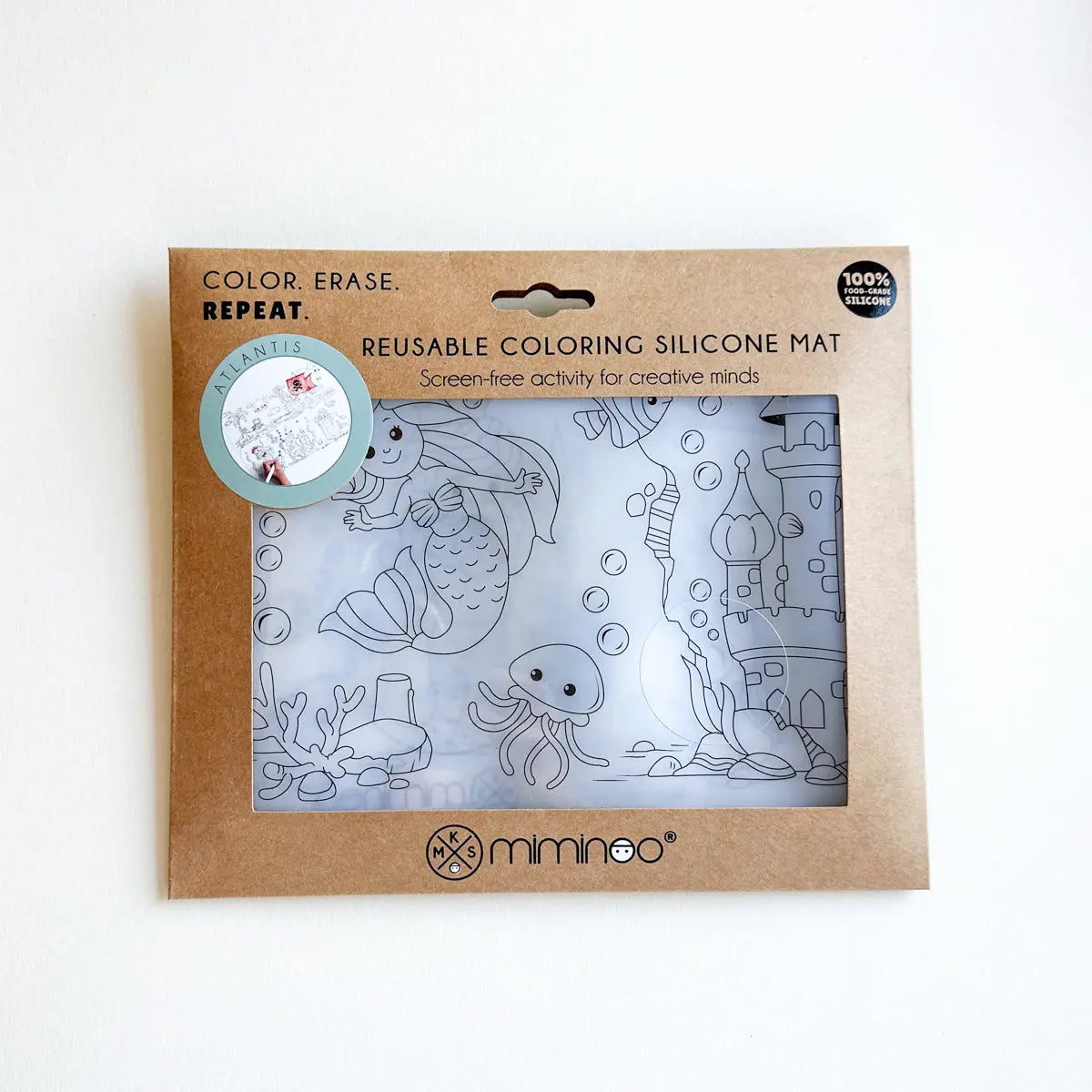 Erasable Silicone Coloring - Single Mat MKS MIMINOO