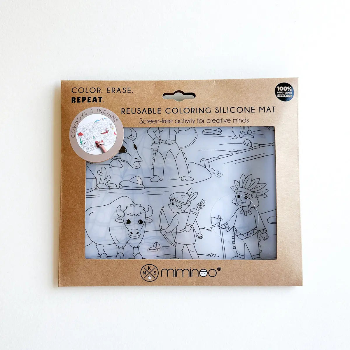 Erasable Silicone Coloring - Single Mat MKS MIMINOO