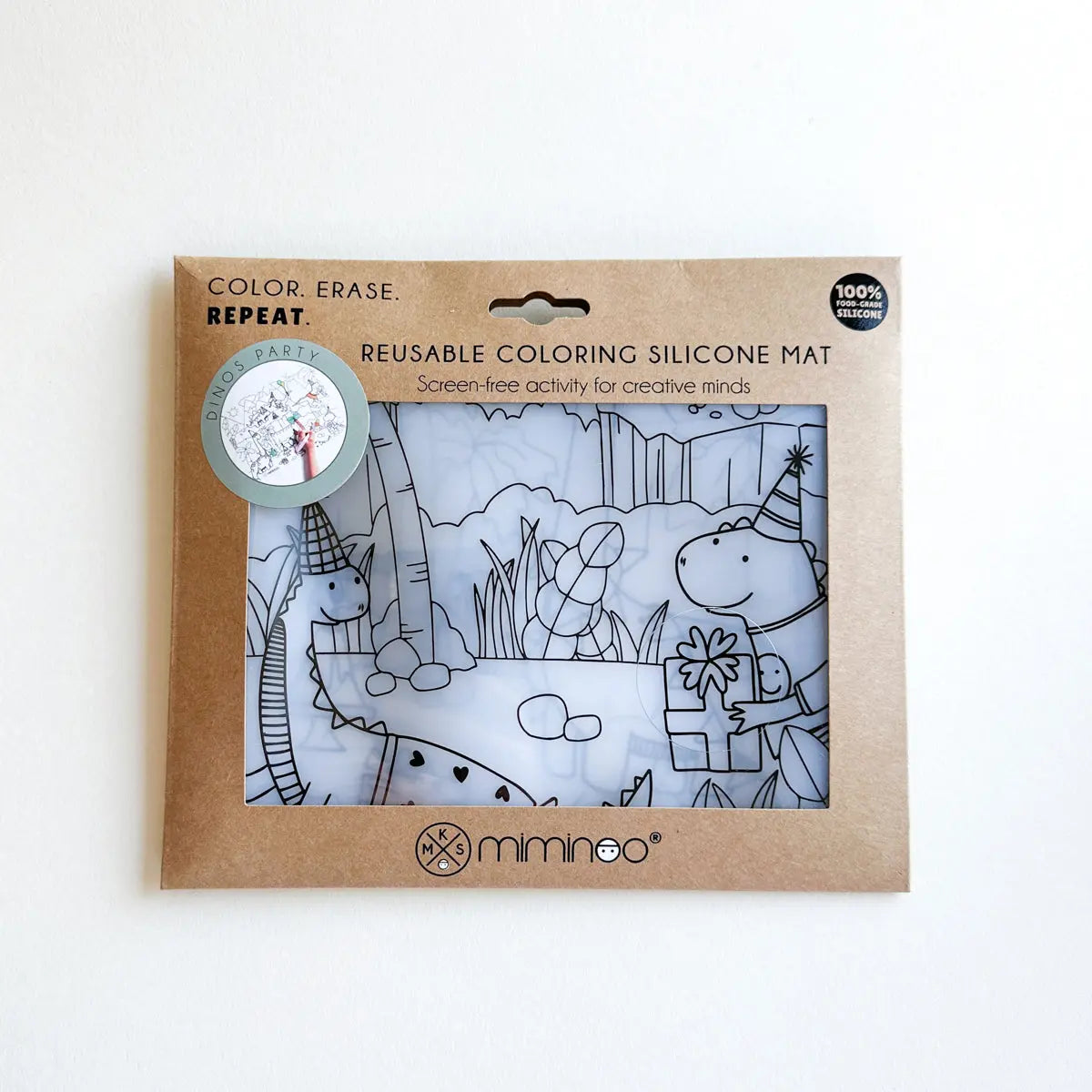 Erasable Silicone Coloring - Single Mat MKS MIMINOO