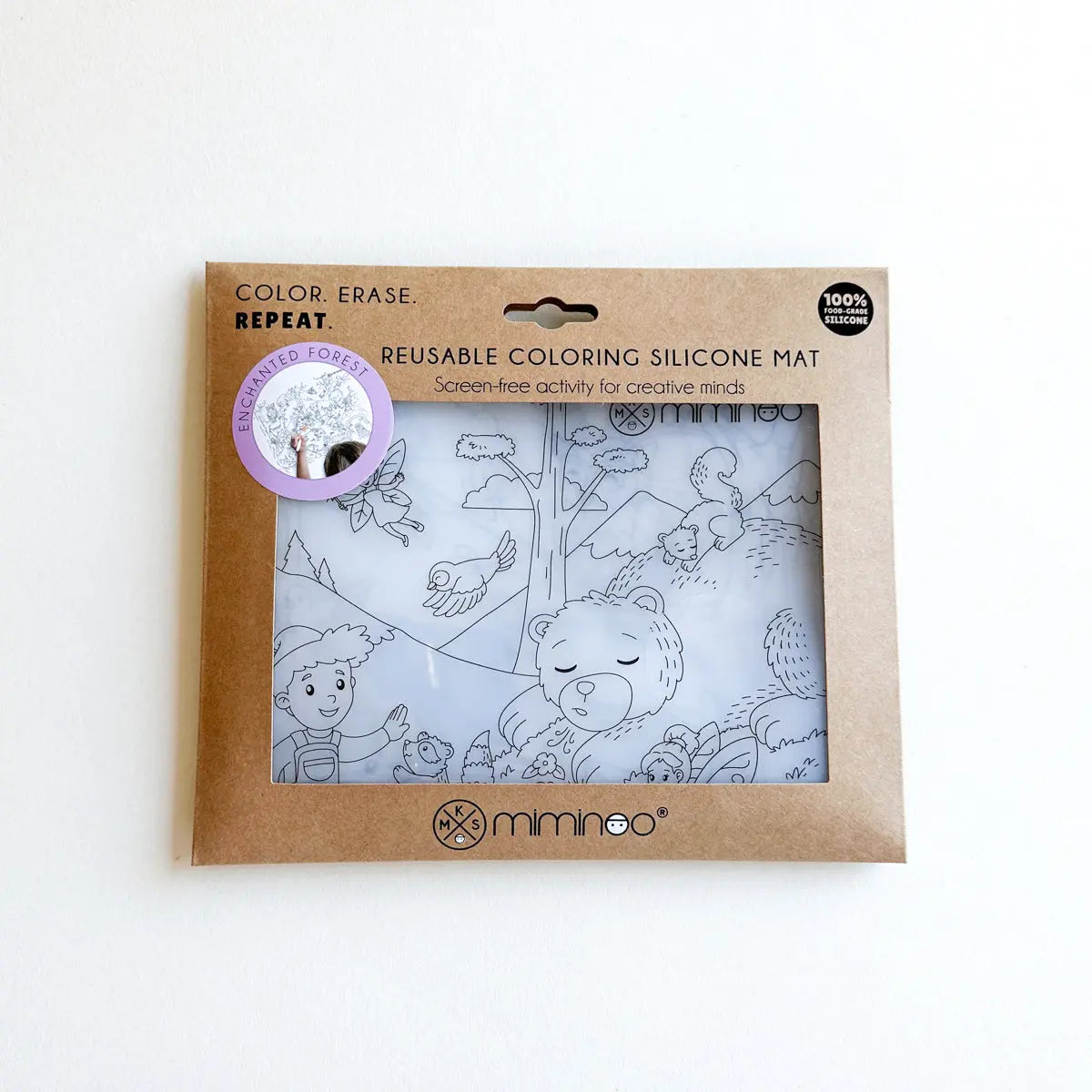Erasable Silicone Coloring - Single Mat MKS MIMINOO