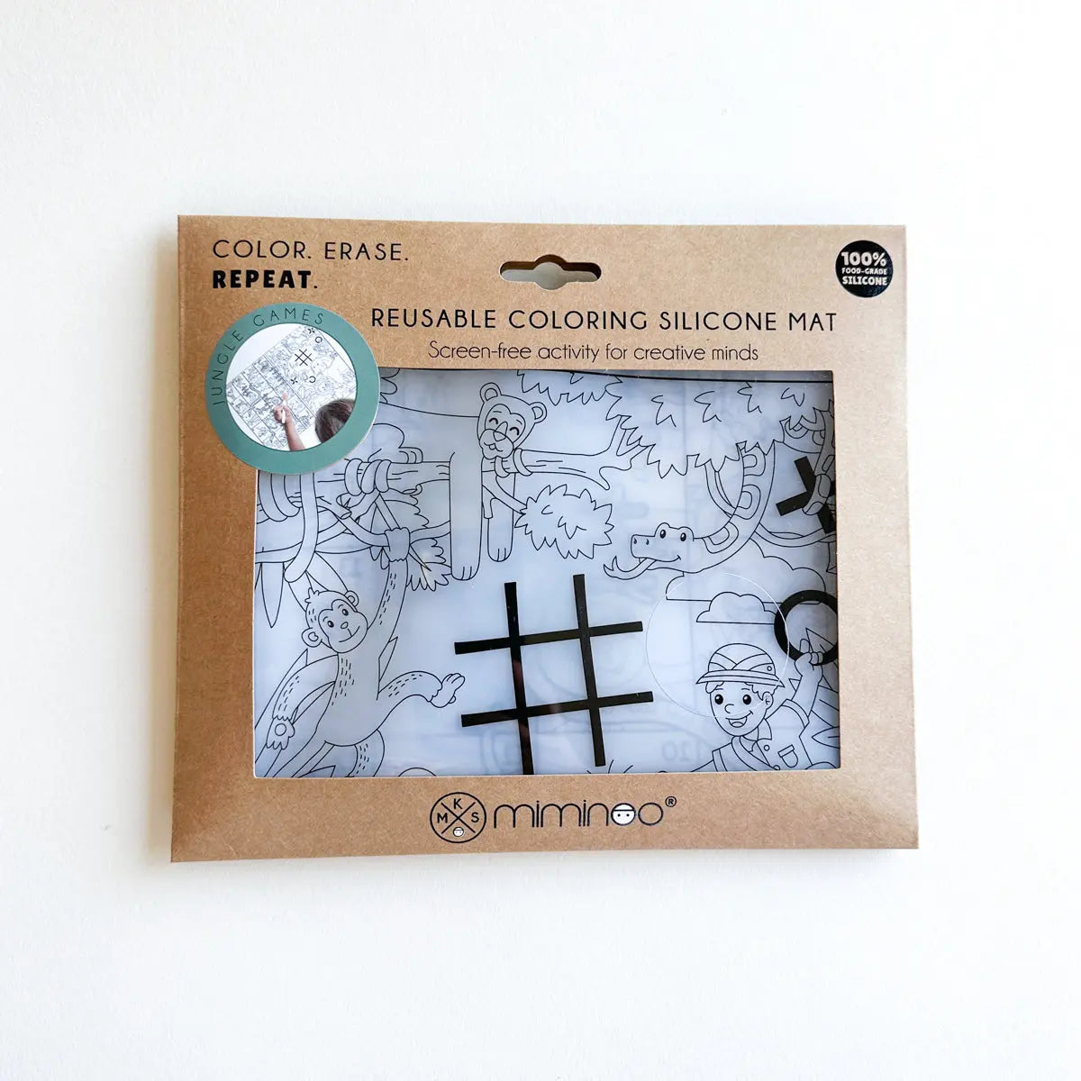 Erasable Silicone Coloring - Single Mat MKS MIMINOO