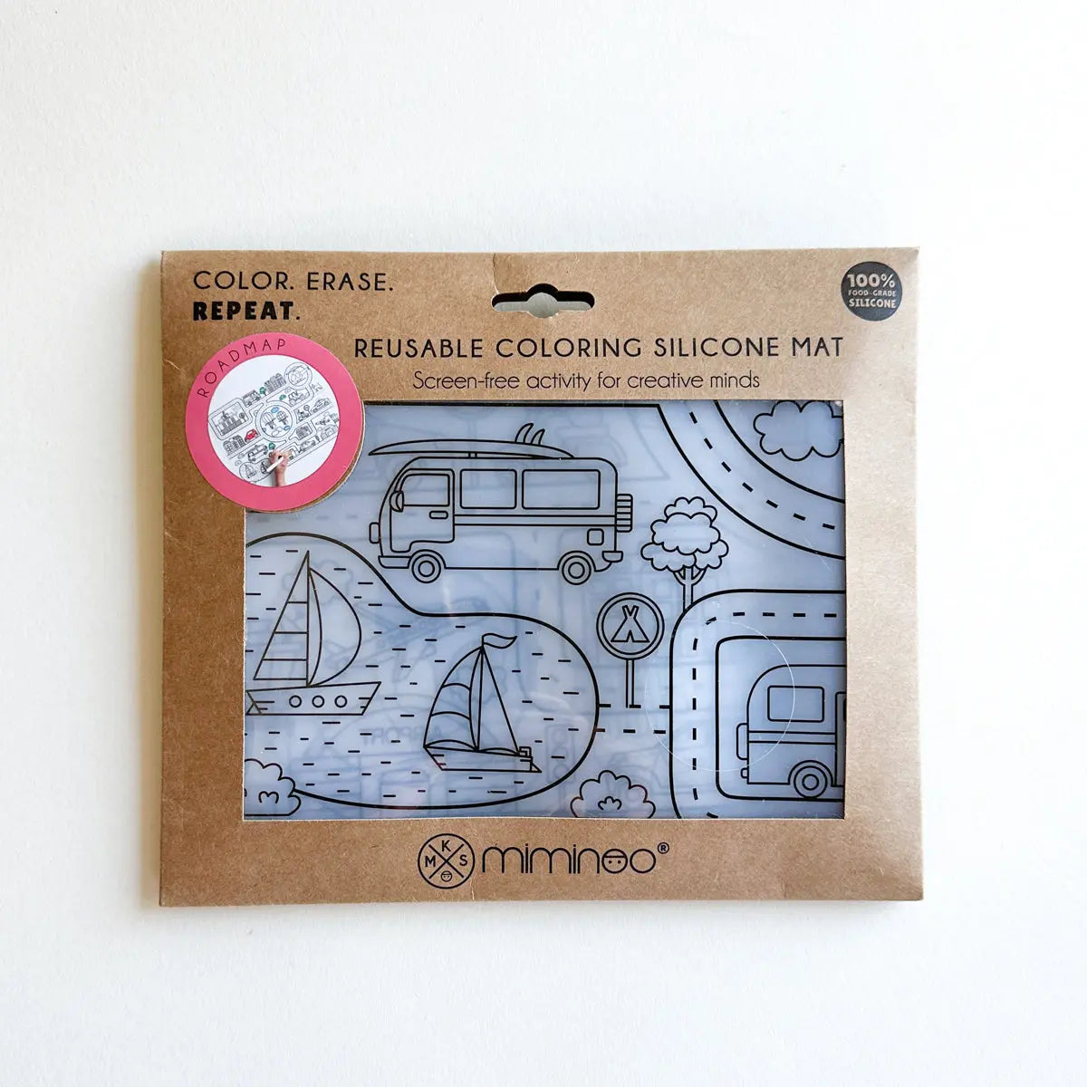 Erasable Silicone Coloring - Single Mat MKS MIMINOO