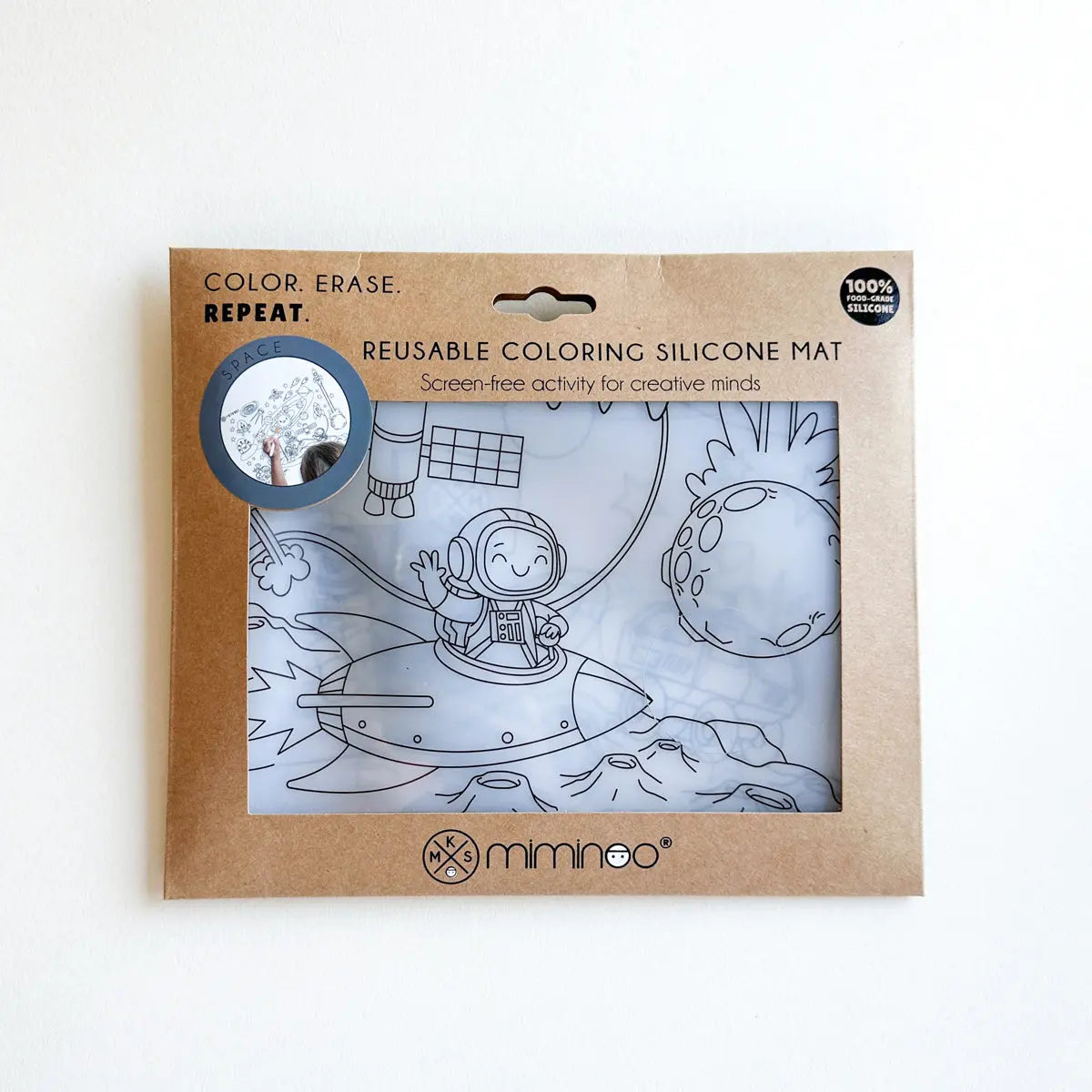 Erasable Silicone Coloring - Single Mat MKS MIMINOO