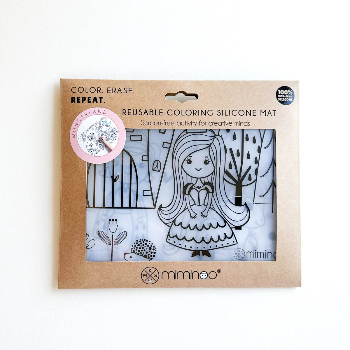 Erasable Silicone Coloring - Single Mat MKS MIMINOO