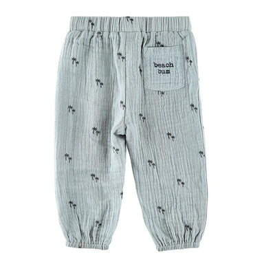 Jogger Pant Palm Tree Seafoam Unisex Summer Beach Outfit at mks miminoo usa
