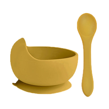 Baby & Toddler Feeding Bowl Set - Mustard BOWL MKS MIMINOO