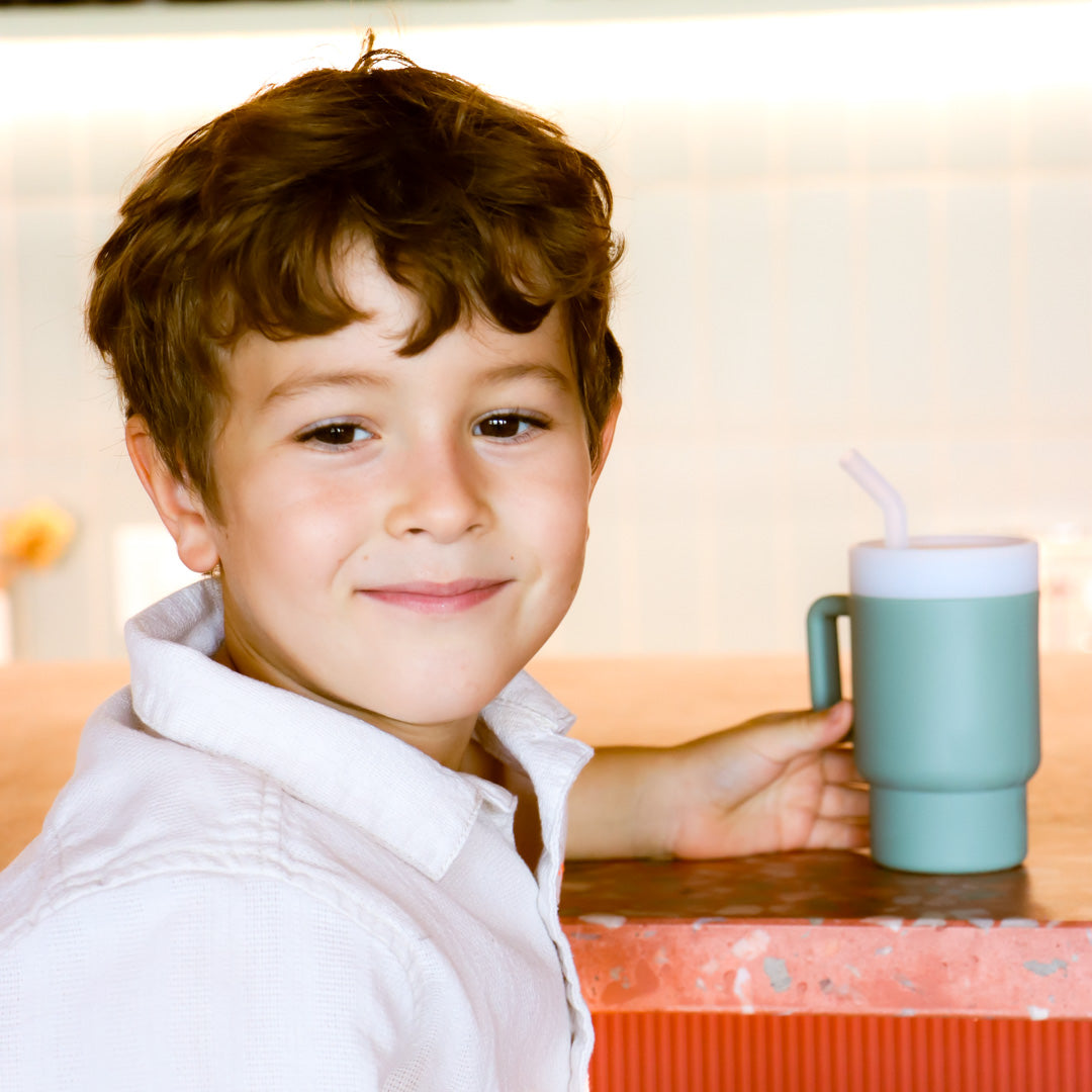 My Little Silicone Tumbler - Sage