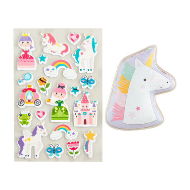 Mudpie Unicorn Ouch Pouch Stickers GLOW IN THE DARK boo boo heal feel good 