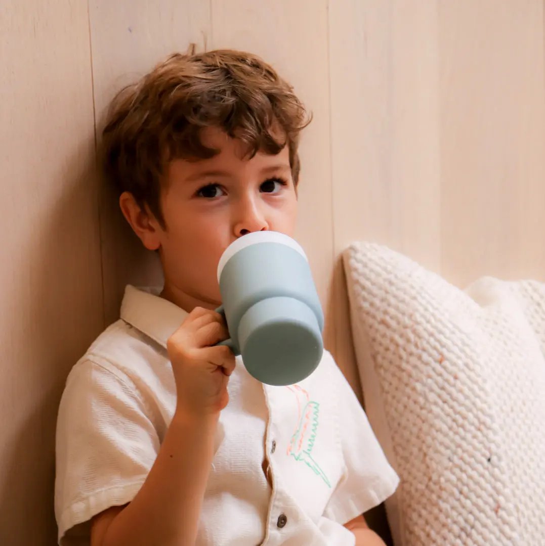 My Little Silicone Tumbler Solid Color - Denim Blue