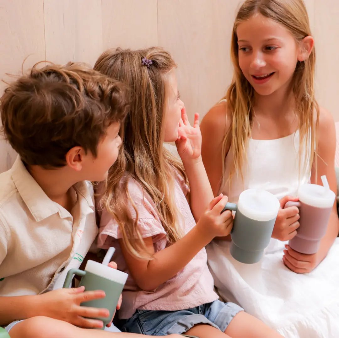 My Little Silicone Tumbler Solid Color - Denim Blue