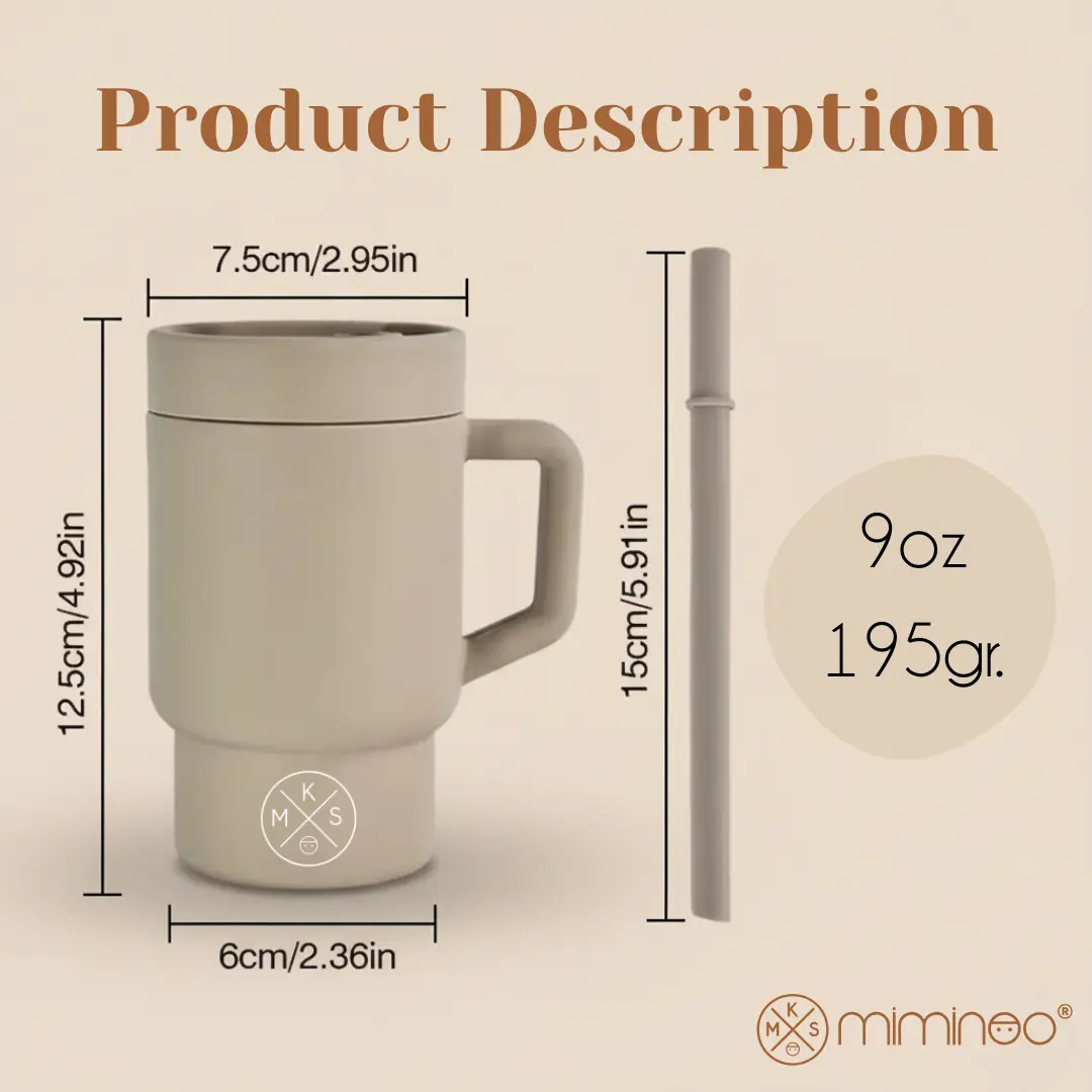 My Little Silicone Tumbler Solid Color - Sand